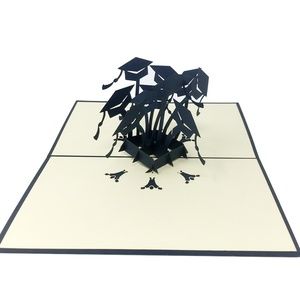 Graduation Hats Congratulation Greeting Cards